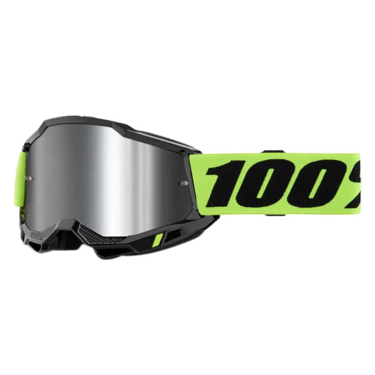 100percent Accuri 2 Goggles Mirror Silver Lens/CAT3 Neon Yellow