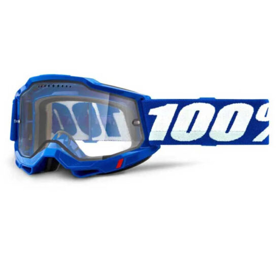 100percent Accuri Enduro MTB Goggles Clear Vented Mirror/CAT0 Blue