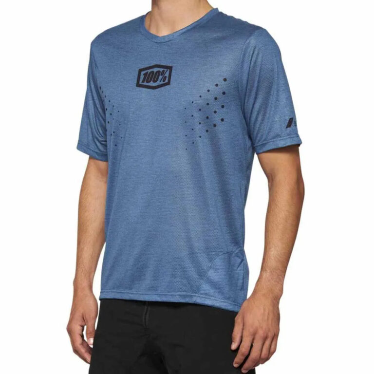 100percent Airmatic Mesh Short Sleeve Enduro Jersey M Slate Blue - L Slate Blue