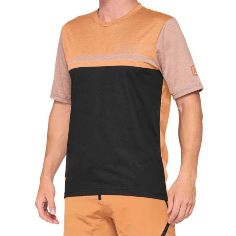 100percent Airmatic Short Sleeve Enduro Jersey M Caramel / Black - L Caramel / Black