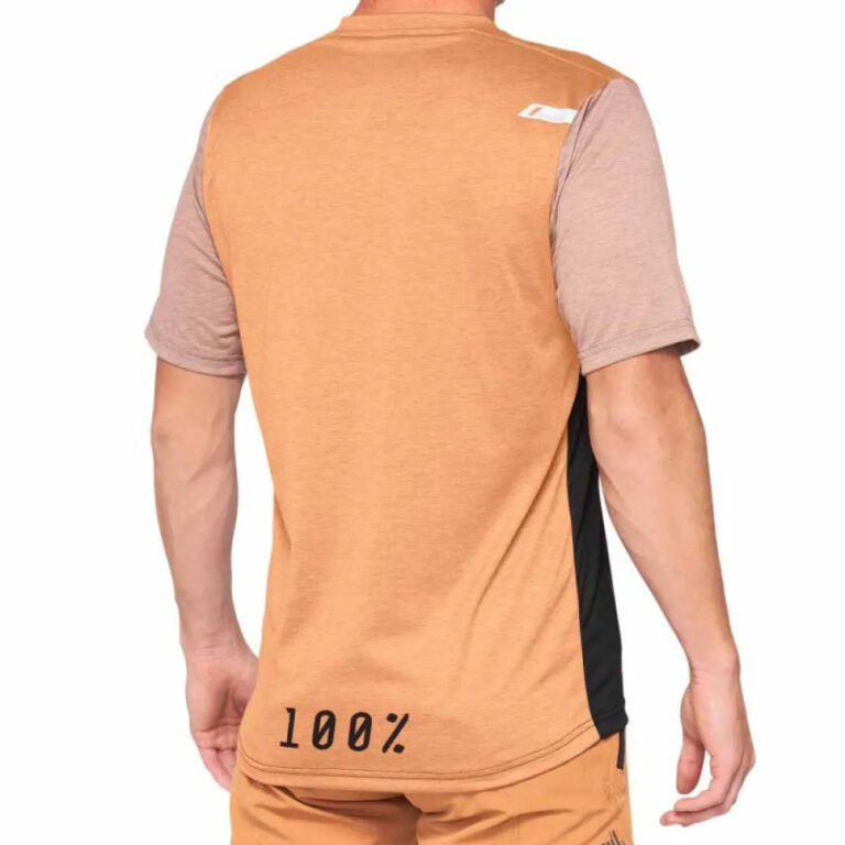 100percent Airmatic Short Sleeve Enduro Jersey M Caramel / Black - L Caramel / Black - Image 2