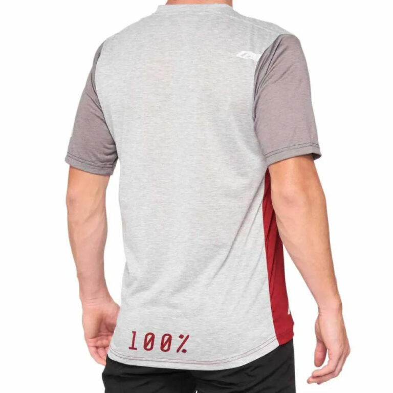 100percent Airmatic Short Sleeve Enduro Jersey M Cherry / Grey - Image 2