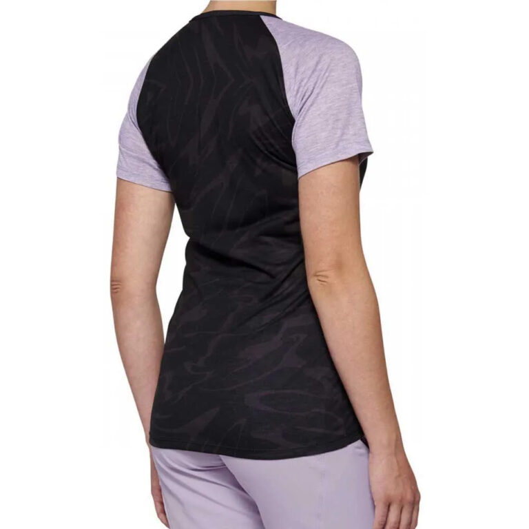 100percent Airmatic Short Sleeve Enduro Jersey S Black / Lavender - XL Black / Lavender - Image 2