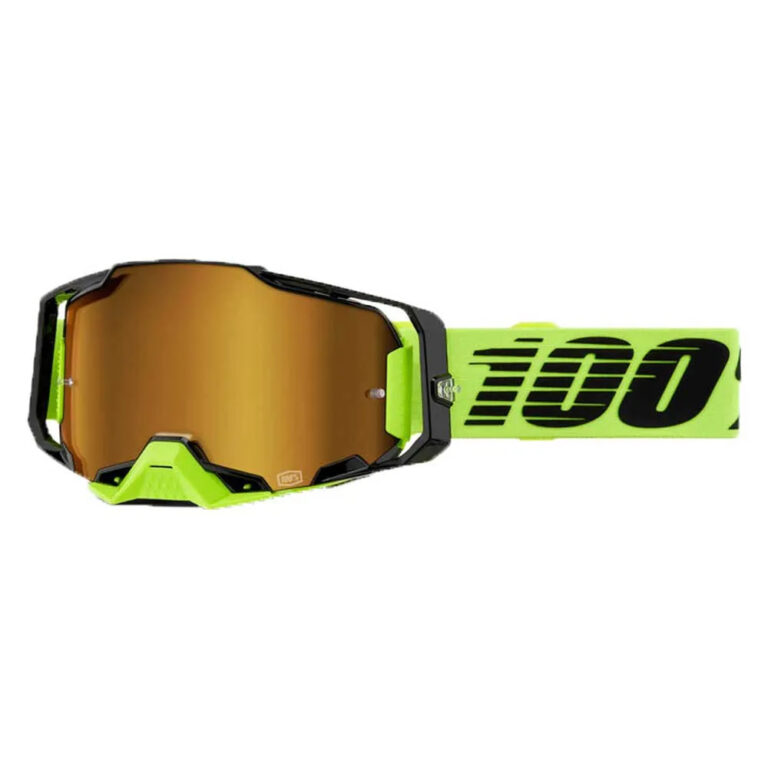 100percent Armega Goggles Mirror Gold Lens/CAT3 Neon Yellow