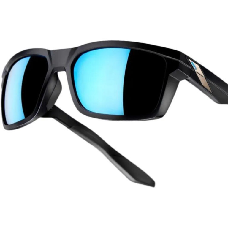 100percent Daze Mirrored Sunglasses Hiper Blue Multilayer Mirror/CAT3 Matte Black - Image 4