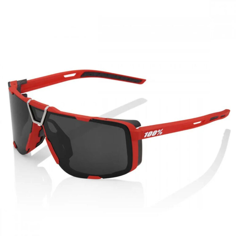 100percent Eastcraft Sunglasses Black Mirror/CAT3 Soft Tact Red - Image 3