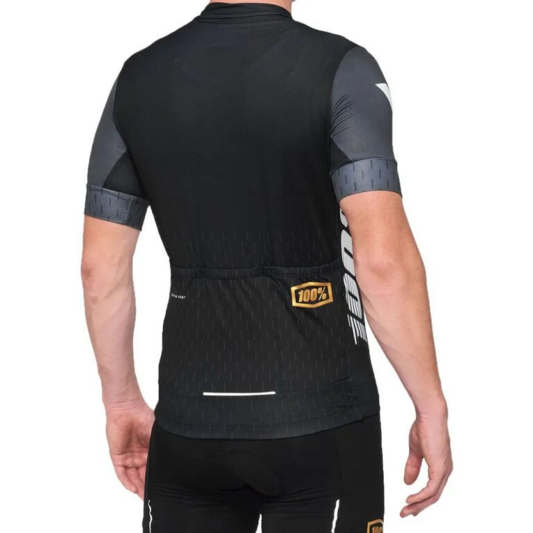 100percent Exceeda Short Sleeve Jersey S Black / Charcoal - XL Black / Charcoal - Image 2