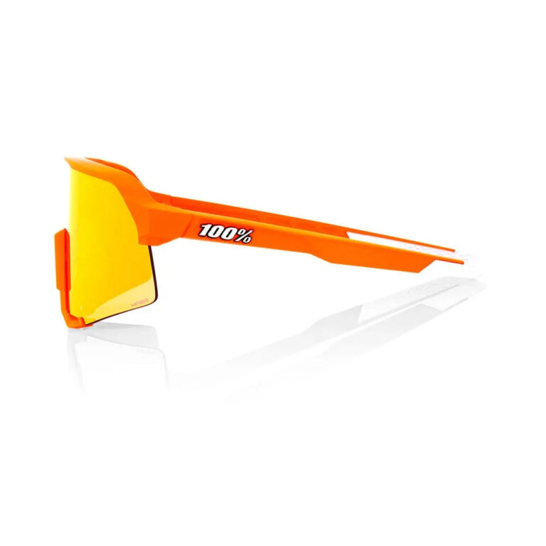 100percent Glendale Sunglasses Hiper Blue Multilayer Mirror/CAT3 Neon Orange - Image 3