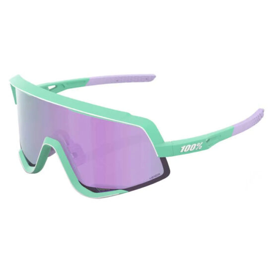 100percent Glendale Sunglasses HiPER Lavender Mirror Lens/CAT3 Soft Tact Mint