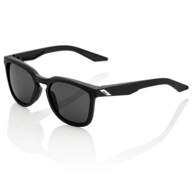 100percent Hudson Sunglasses Smoked/CAT3 Soft Tact Black