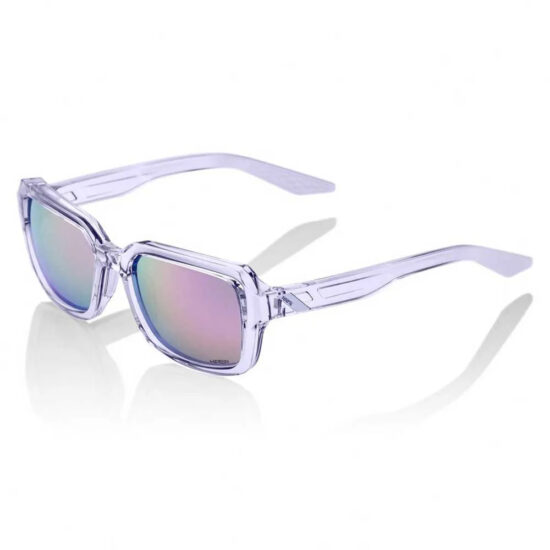 100percent Hudson Sunglasses Hiper Silver Mirror/CAT3 Polished Translucent Lavender