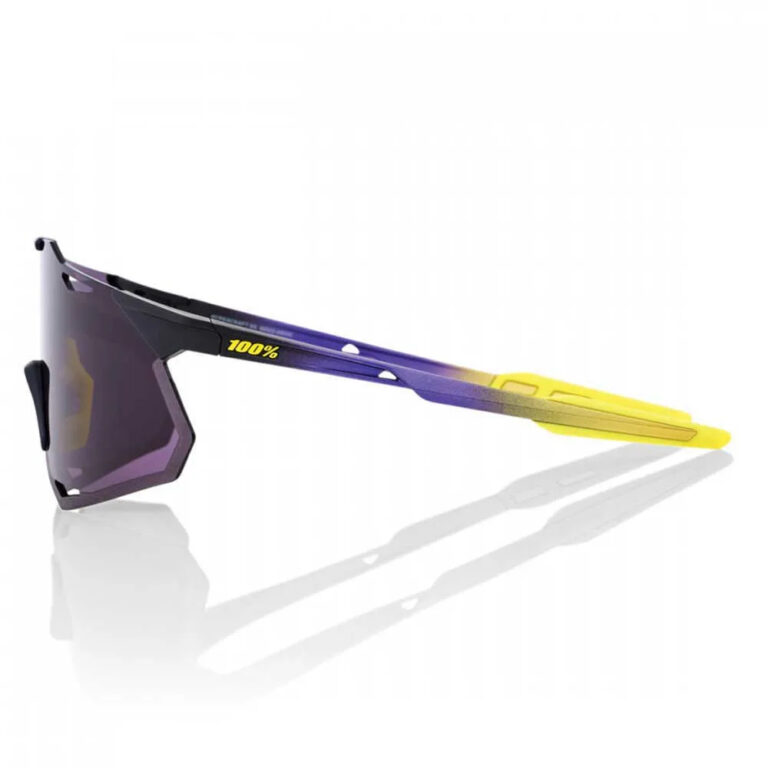 100percent Hypercraft XS Sunglasses Dark Purple Lens/CAT3 Matte Metallic Digital Brights - Image 3