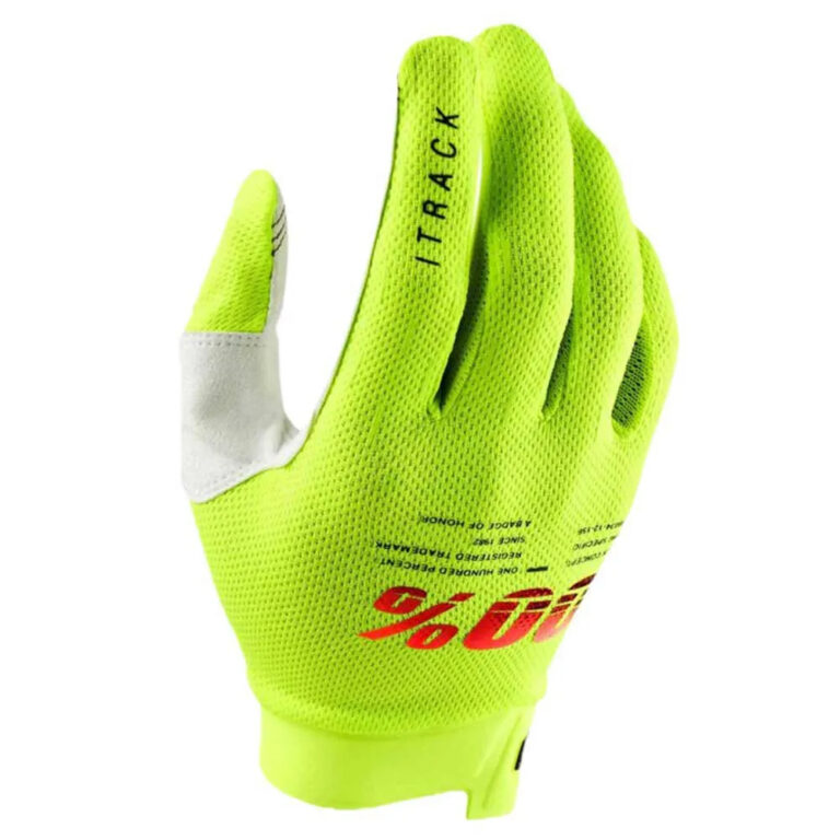 100percent Itrack Gloves M Fluo Yellow - L Fluo Yellow