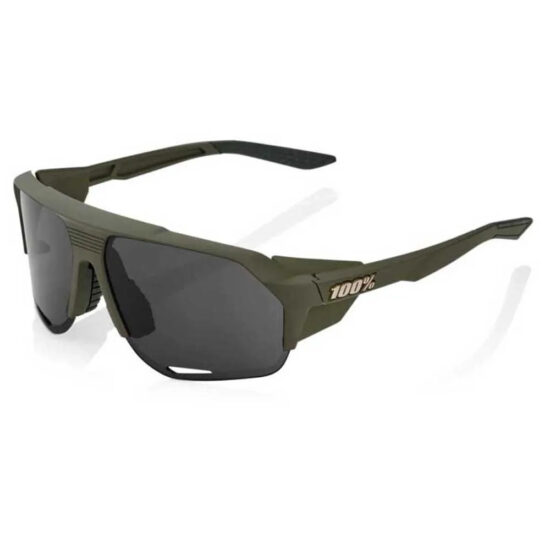 100percent Norvik Sunglasses Smoke Mirror/CAT3 Soft Tact Army Green