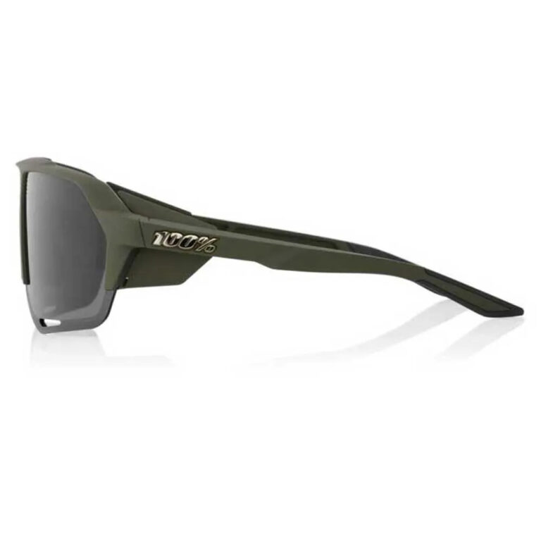 100percent Norvik Sunglasses Smoke Mirror/CAT3 Soft Tact Army Green - Image 3