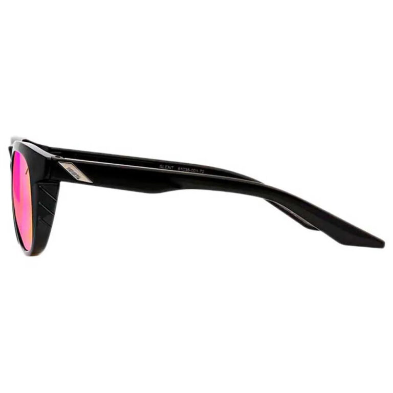 100percent OSFA 6 Mirrored Sunglasses Purple Multilayer Mirror/CAT3 Polished Black - Image 3