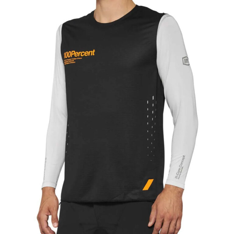 100percent R-Core Concept Long Sleeve Enduro Jersey S Black / Black - XL Black / Black