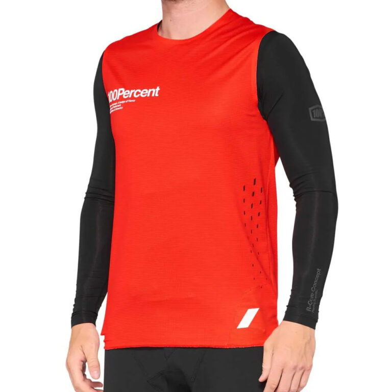 100percent R-Core Concept Long Sleeve Enduro Jersey S Red - XL Red