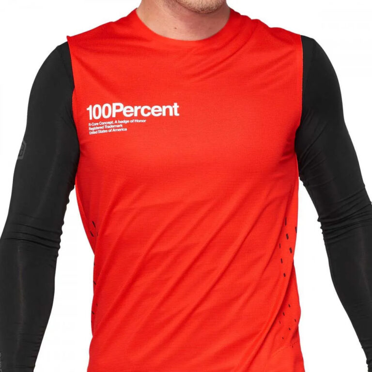 100percent R-Core Concept Long Sleeve Enduro Jersey S Red - XL Red - Image 3