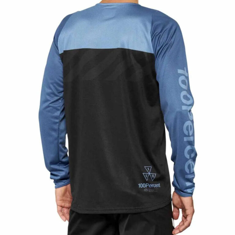 100percent R-Core Long Sleeve Enduro Jersey S Black / Slate Blue - XL Black / Slate Blue - Image 2