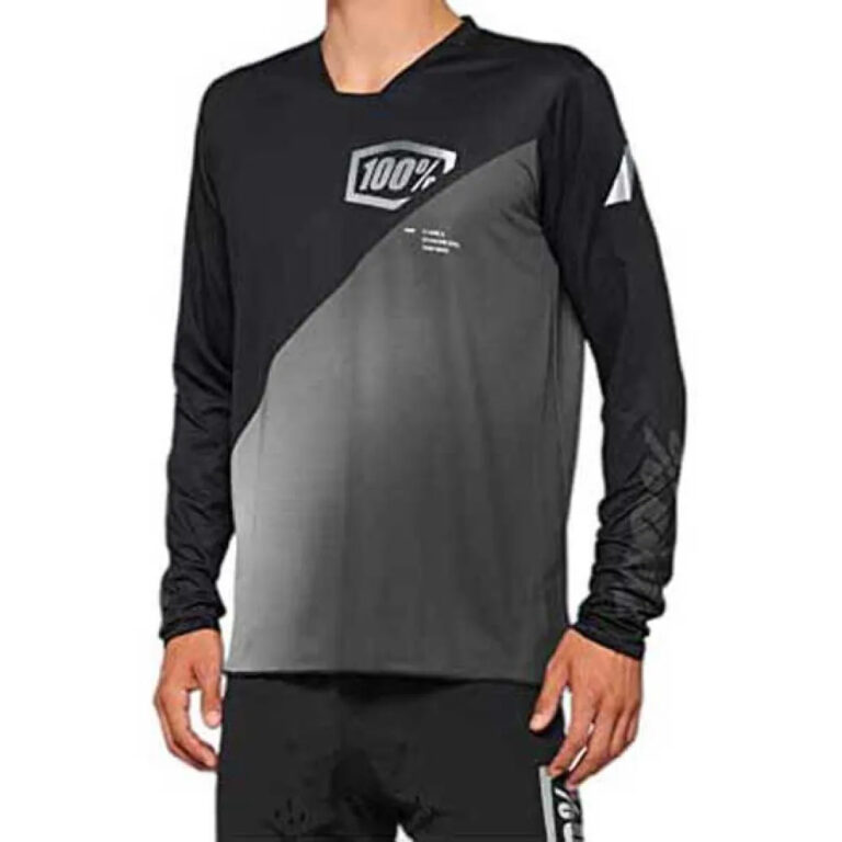 100percent R-Core X Long Sleeve Jersey S Black / Grey - XL Black / Grey