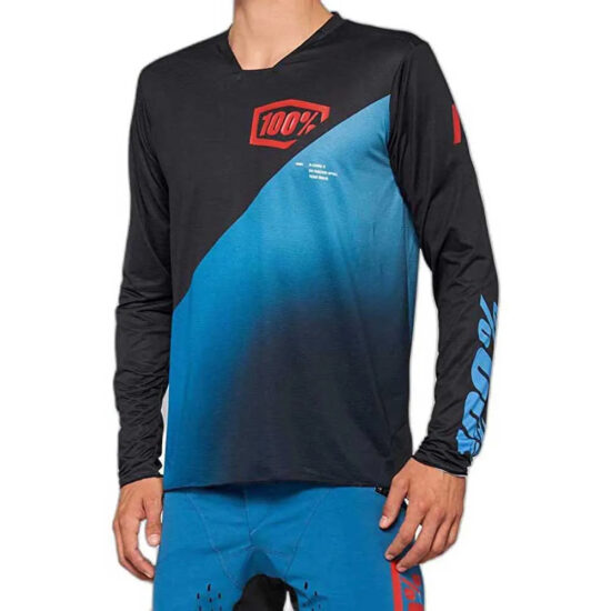 100percent R-Core X Long Sleeve Jersey S Black / Slate Blue - XL Black / Slate Blue