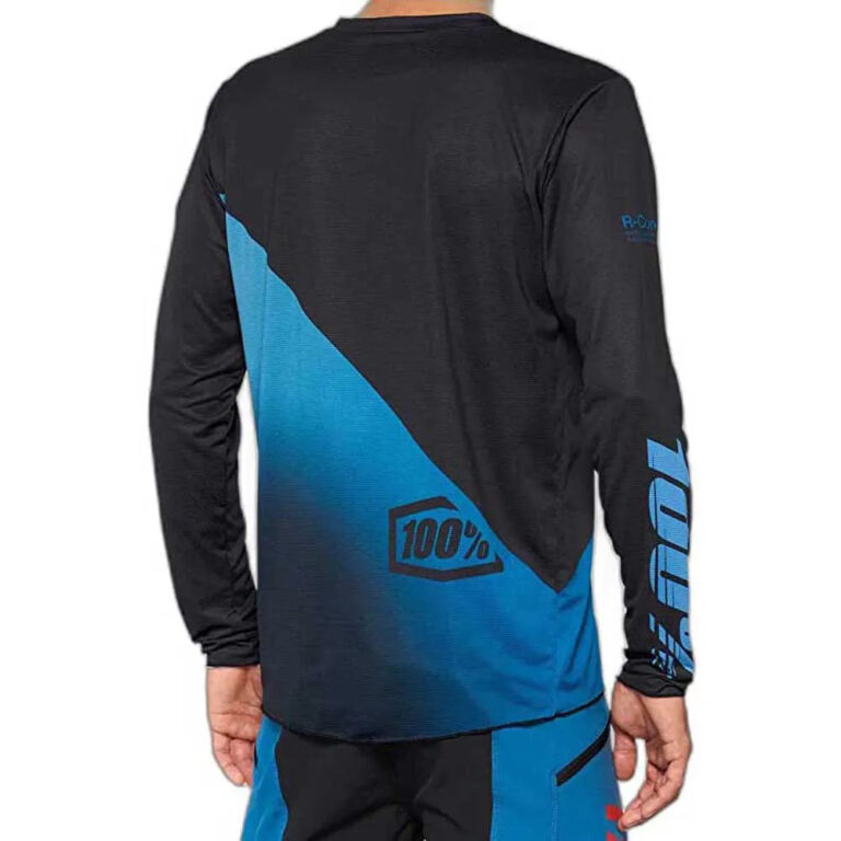 100percent R-Core X Long Sleeve Jersey S Black / Slate Blue - XL Black / Slate Blue - Image 2