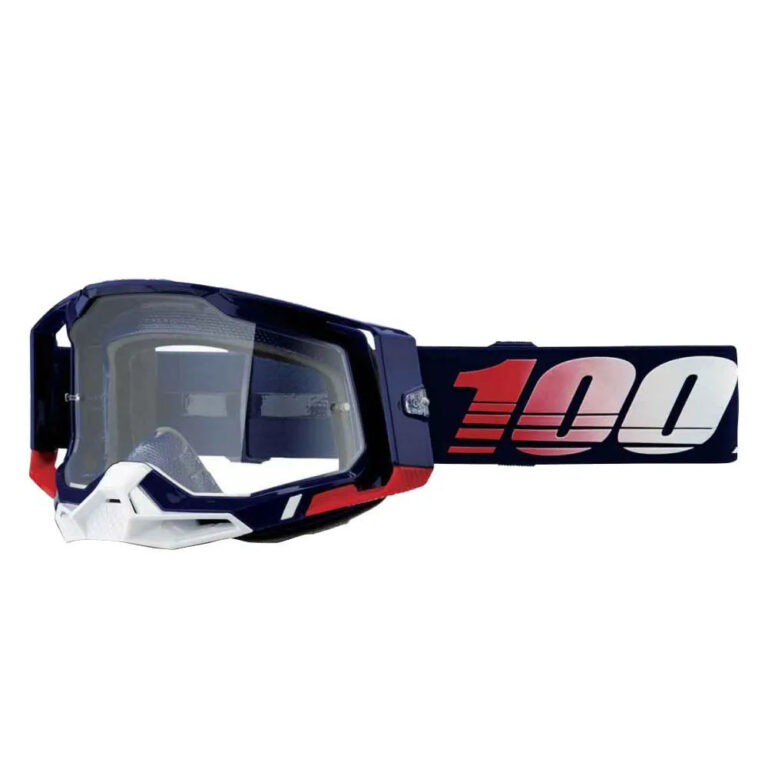 100percent Racecraft 2 Goggles Clear Lens/CAT0 Republic - Red-Blue Lens/CAT3 Republic