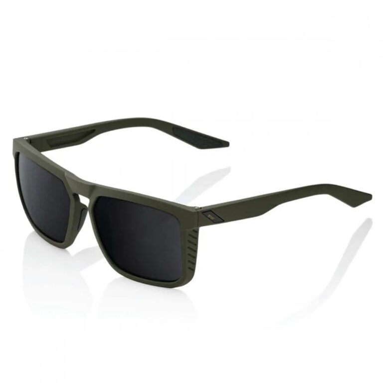 100percent Renshaw Sunglasses Black Mirror/CAT3 Soft Tact Army Green