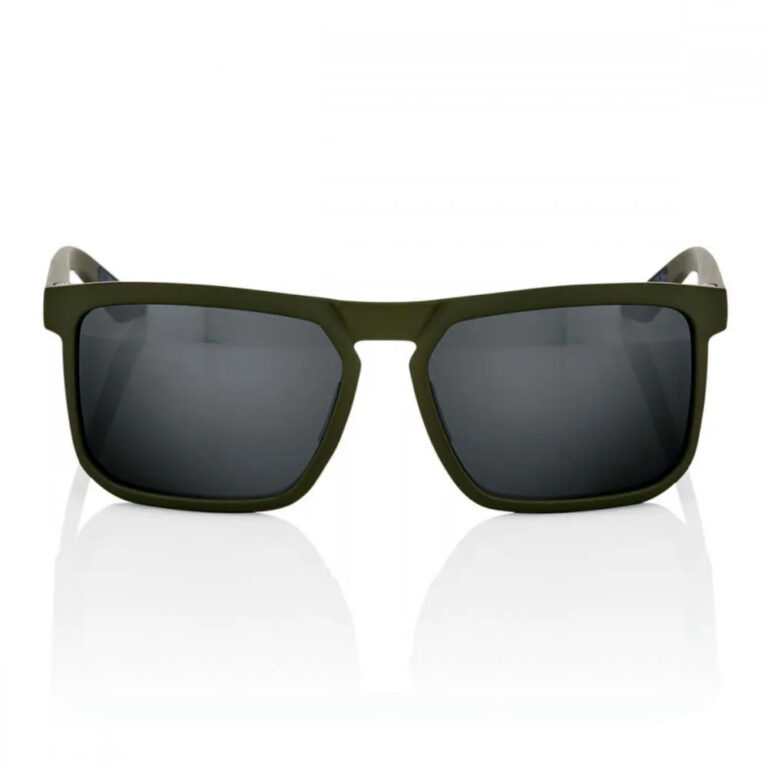 100percent Renshaw Sunglasses Black Mirror/CAT3 Soft Tact Army Green - Image 2