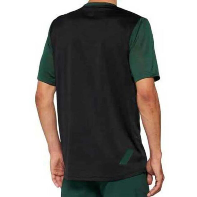 100percent Ridecamp Short Sleeve Enduro Jersey S Black / Forest Green - XL Black / Forest Green - Image 2