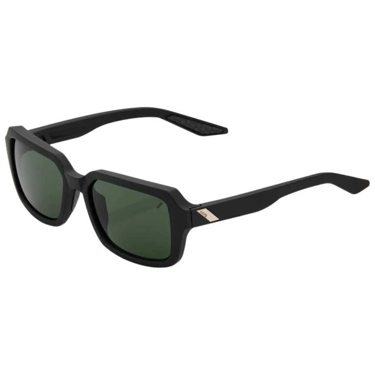 100percent Ridely Sunglasses Grey Green/CAT3 Soft Tact Black