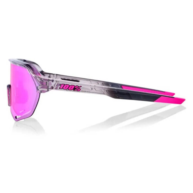 100percent S2 Sunglasses Purple Multilayer Mirror Lens/CAT3 Polished Translucent Grey - Image 3