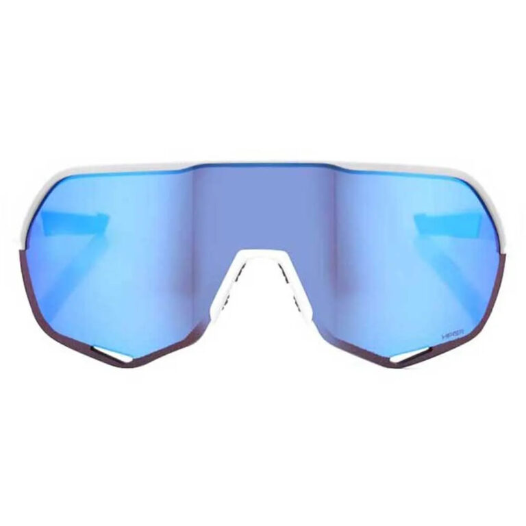 100percent S2 Sunglasses Hiper Blue Multilayer Mirror/CAT3 Matt White - Image 2