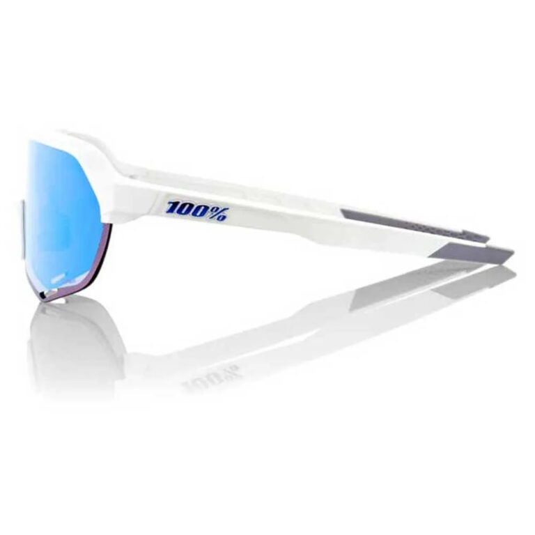 100percent S2 Sunglasses Hiper Blue Multilayer Mirror/CAT3 Matt White - Image 3