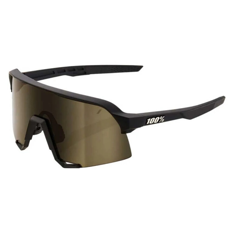 100percent S3 Sunglasses Soft Gold Mirror/CAT3 Soft Tact Black