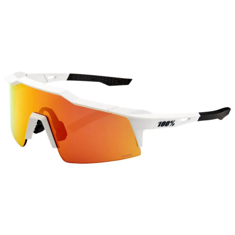 100percent Speedcraft SL Sunglasses Hiper Red Multilayer Mirror/CAT3 Soft Tact Off White