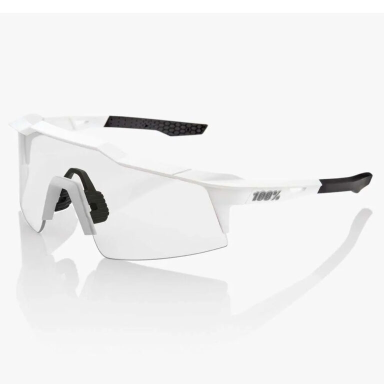 100percent Speedcraft SL Sunglasses Hiper Silver Mirror/CAT3 Matte White - Image 4