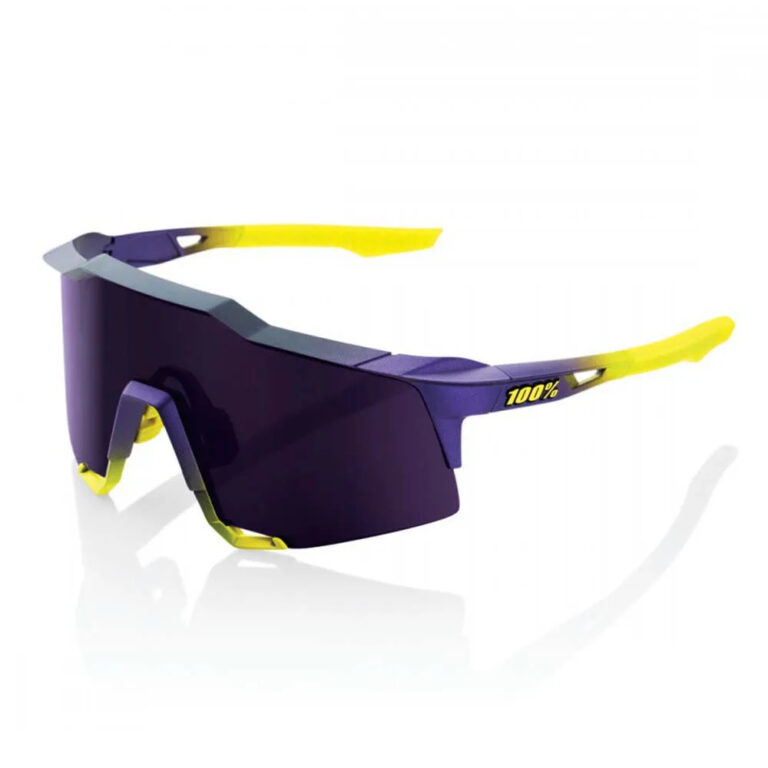 100percent Speedcraft Sunglasses Dark Purple Lens/CAT3 Matte Metallic Digital Brights