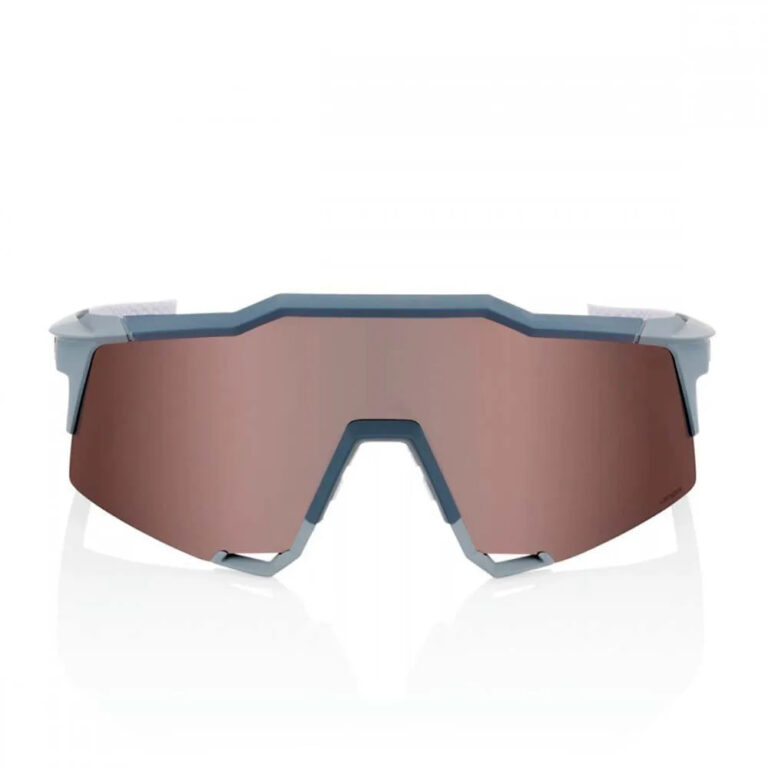 100percent Speedcraft Sunglasses HiPER Crimson Silver Mirror/CAT3 Soft Tact Stone Grey - Image 2