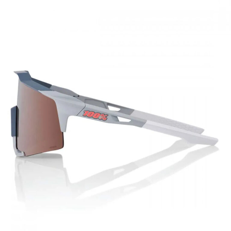 100percent Speedcraft Sunglasses HiPER Crimson Silver Mirror/CAT3 Soft Tact Stone Grey - Image 3