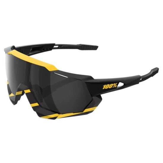 100percent Speedtrap Sunglasses Black Mirror Lens/CAT3 Soft Tact Hazard