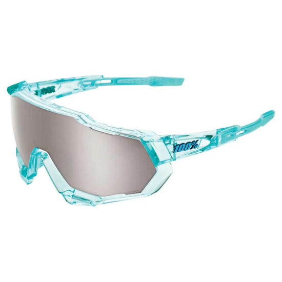 100percent Speedtrap Sunglasses HiPER Silver Mirror Lens/CAT3 Translucent Mint