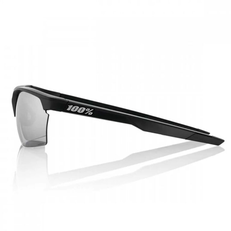 100percent Sportcoupe Sunglasses Hiper Silver Mirror/CAT3 Matte Black - Image 3