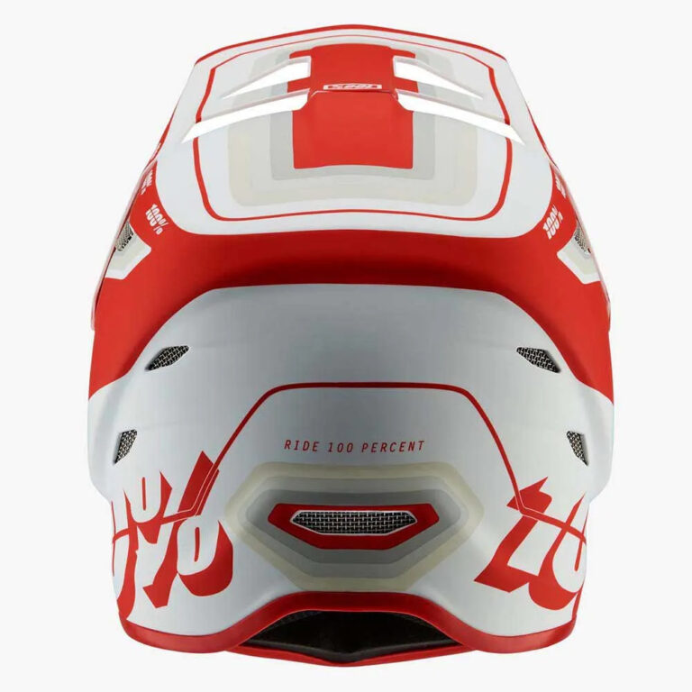 100percent Status Downhill Helmet XS Topenga Red / White - 2XL Topenga Red / White - Image 3