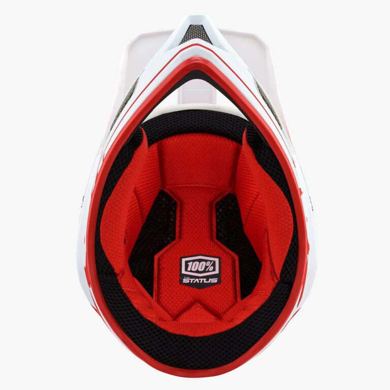 100percent Status Downhill Helmet XS Topenga Red / White - 2XL Topenga Red / White - Image 5