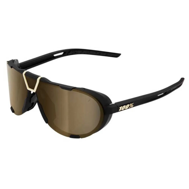 100percent Westcraft Sunglasses Soft Gold Mirror/CAT3 Soft Tact Black