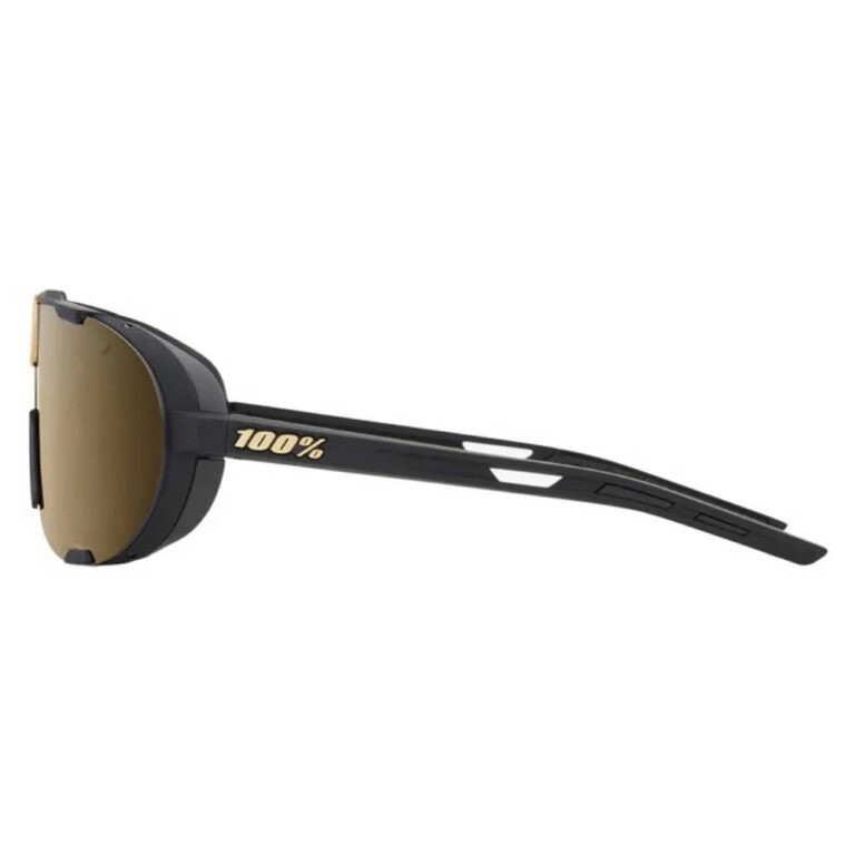 100percent Westcraft Sunglasses Soft Gold Mirror/CAT3 Soft Tact Black - Image 3