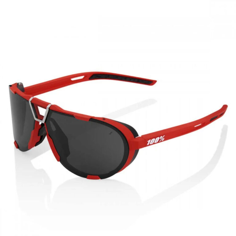 100percent Westcraft Sunglasses Black Mirror/CAT3 Soft Tact Red