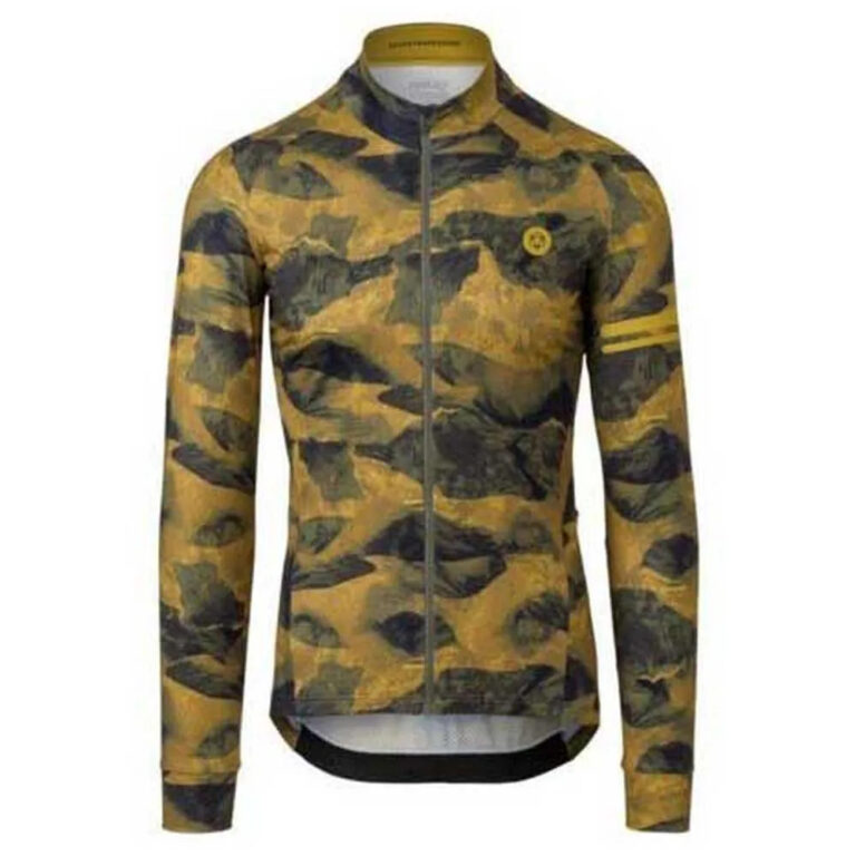 AGU Abstract Mountains Performance Long Sleeve Jersey S Army Green - 3XL Army Green - Image 3